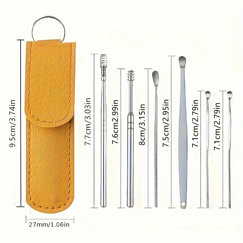 KIT ESTUCHE LIMPIADOR DE OÍDOS, LLEVA 2 KIT POR $87,000 + ENVÍO GRATIS 🎁