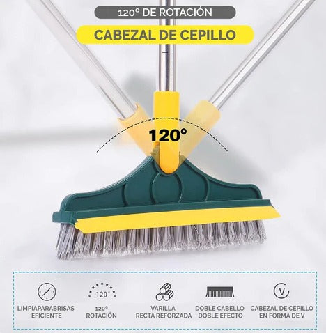 SweepFlex™ - Cepillo Limpieza 2 En 1 - 120°