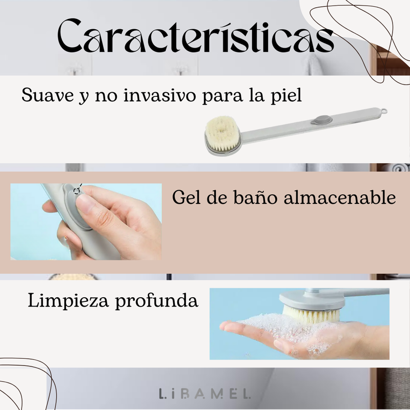 Cepillo de Ducha Ergonómico - AquaCare -50% DE DESCUENTO HOY