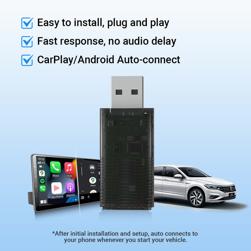 ⚡Upgrades⚡Mini Wireless CarPlay/Android Auto 2 in 1 Adapter