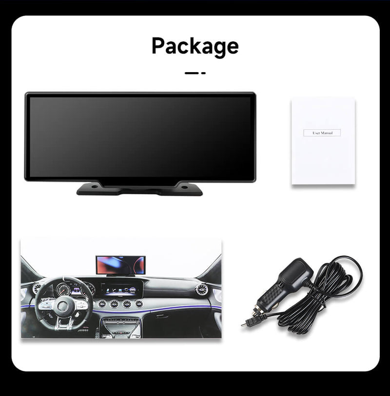 Producto casi agotado… ¡Compra ahora antes de que desaparezca! - Pantalla portátil para automóvil de 10" con Apple CarPlay y Android Auto