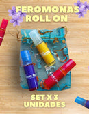 KIT X3 FEROMONAS PARA MUJER - ROLL ON